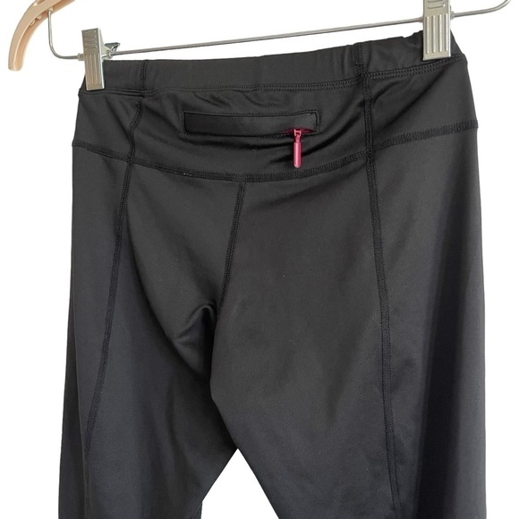 Title Nine Black Cropped Leggings w/ Reflective Starburst Designs, Size XS - Picture 6 of 8